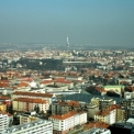 Hlavní město Praha z nejvyššího patra nejvyšší kancelářské budovy v Česku