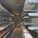 Kabelový tunel Uhříněves s dvanácti kabely 22kV a dvěma kabely 110kV