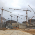 Stavební ruch v roce 2015 na staveništi Leningradské JE-II