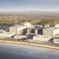 Plánovaná britská jaderná elektrárna Hinkley Point C s dvěma bloky typu EPR. (Zdroj: EDF Energy)