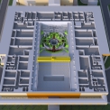 BREST - Vizualizace reaktorové budovy s reaktorem BREST-300