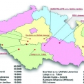 Mapa českých peletáren s výrobou nad 5 tisíc tun drevěných pelet ročne