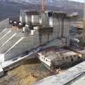 výstavba nové Spilway na přehradě Alpaslan 2
