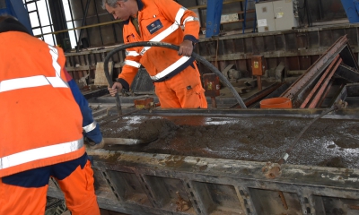 V Třineckých železárnách vyvinuli těžký beton z vedlejších produktů hutní výroby