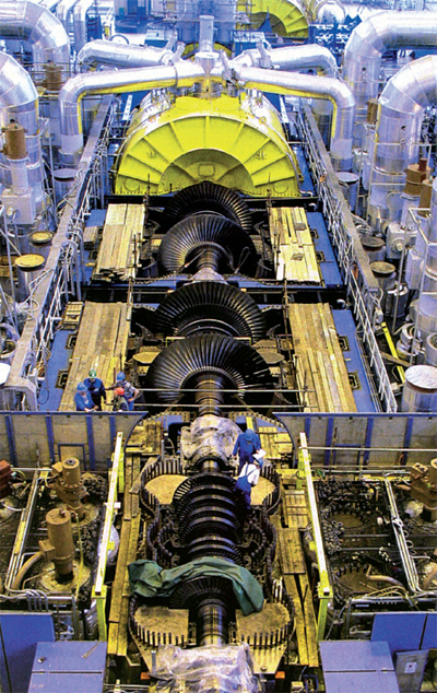Obr. 5 – Turbína Jaderné elektrárny Temelín 1.000 MW